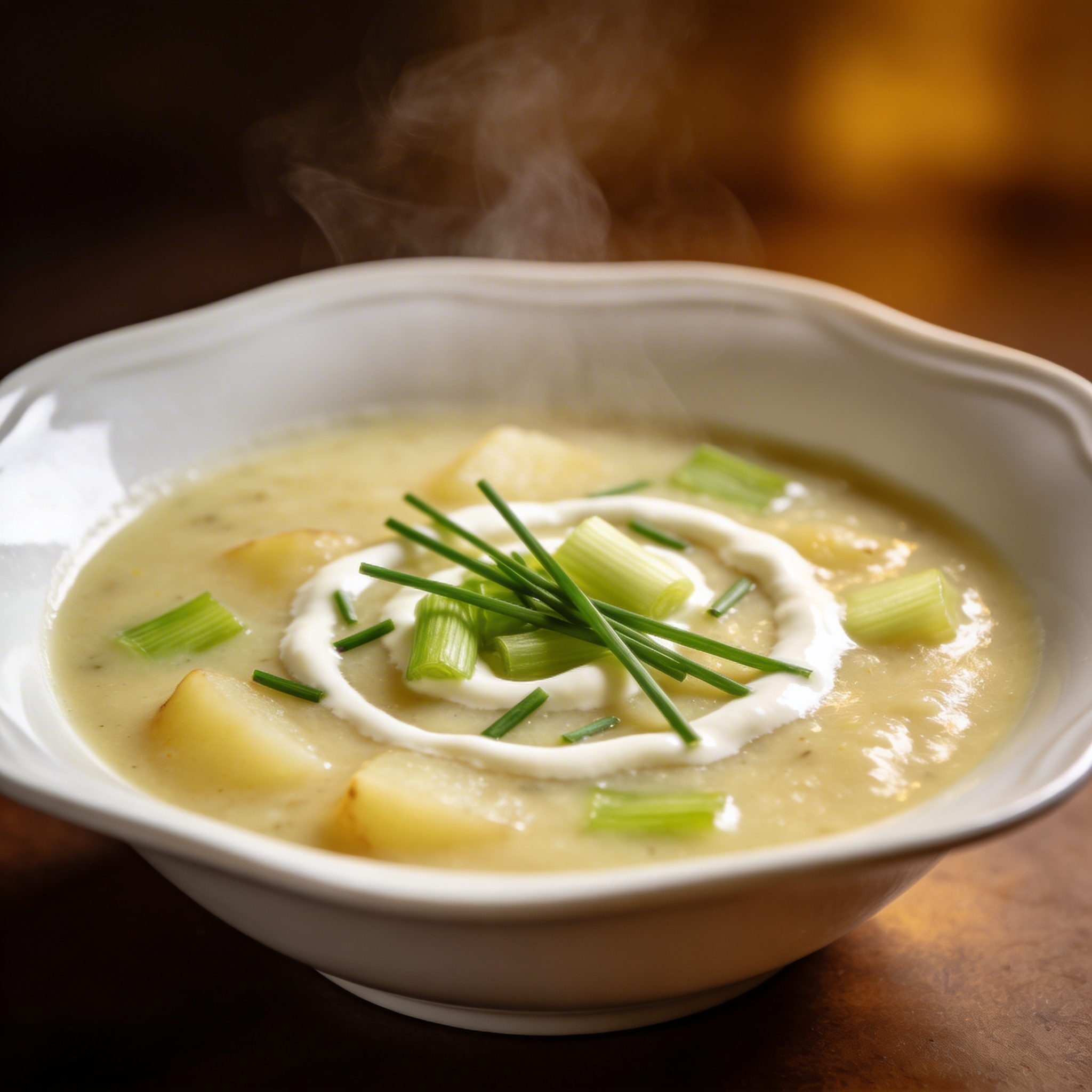 Leek and potato soup