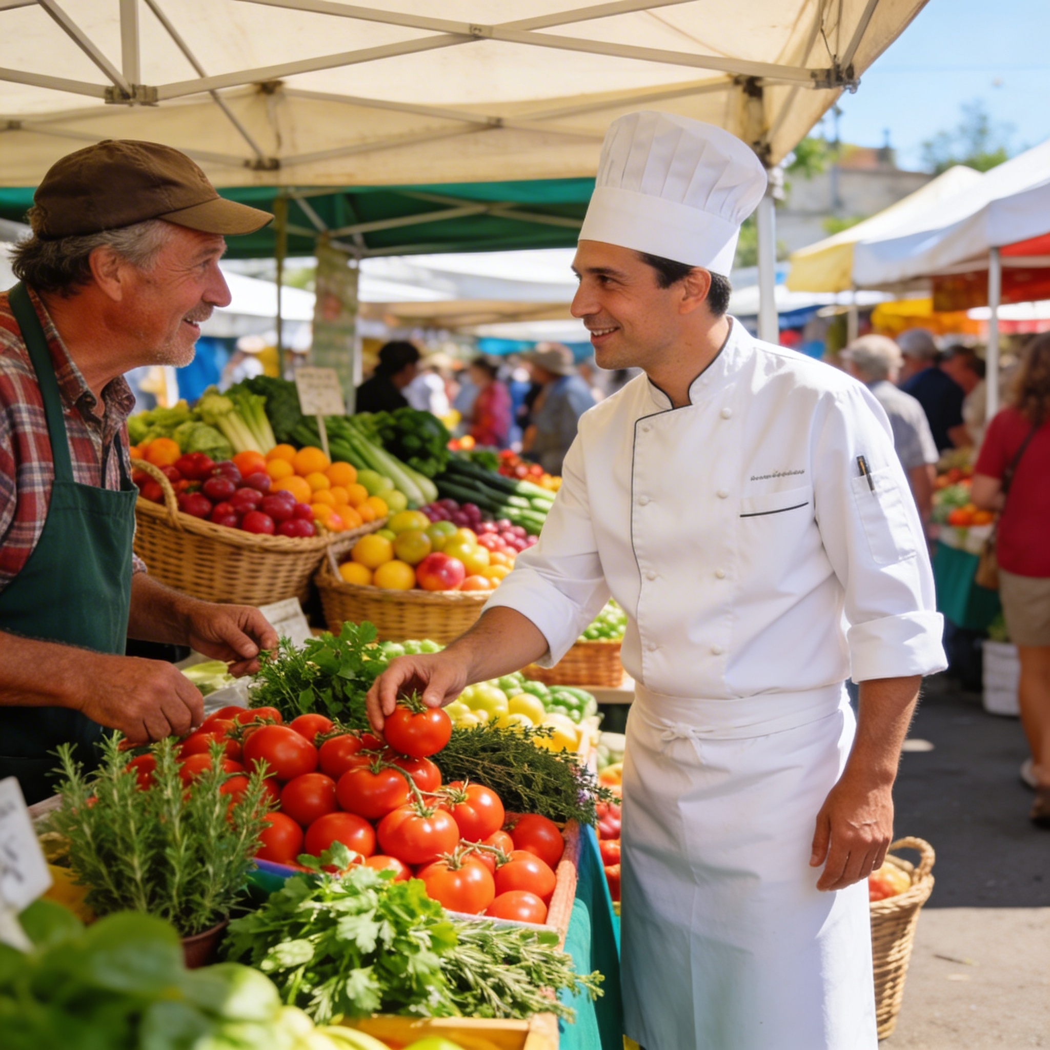 Chef visiting local Birmingham market